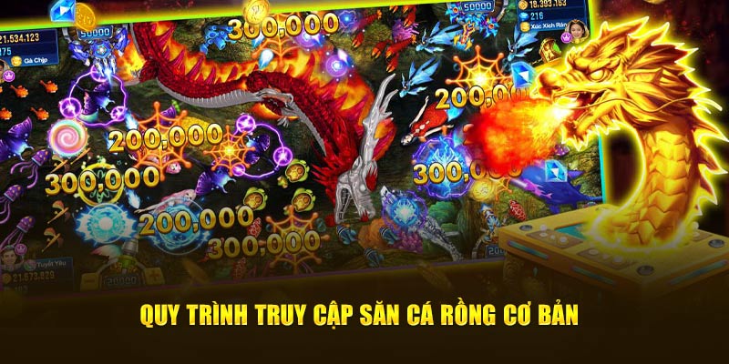 Quy trình truy cập săn cá Rồng cơ bản